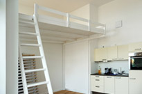 Bild 012: Hochbett / Hochetage mit Treppe