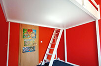 Bild 653: Hochbett modern weiß