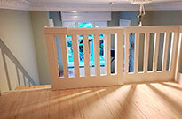 Bild 623: Hochbett / Hochetage mit Schiebetür / Kindersicherung