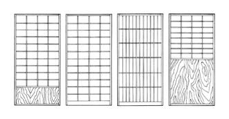 Shoji Variationen / individuelle Ausführungen