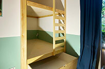 Bild 579: Stockbett in Raumnnische, Doppelstockbett für Kinder