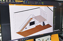 Bild 423: Hochetage mit Treppenschrank und Schrankwand