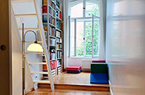 Bild 474: Raumtrennung: 1 großer Raum geteilt in 2 separate Zimmer mit Hochbetten