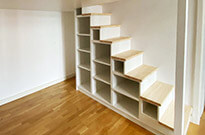 Bild 793: Treppenregal für Hochetage